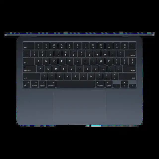 Apple MC7X4HN/A MacBook Air M2 Apple M2 chip 8-core CPU, 16-core Neural Engine, 16 GB Memory, 256 GB Storage, macOS, 13.6 Inch Display - Midnight