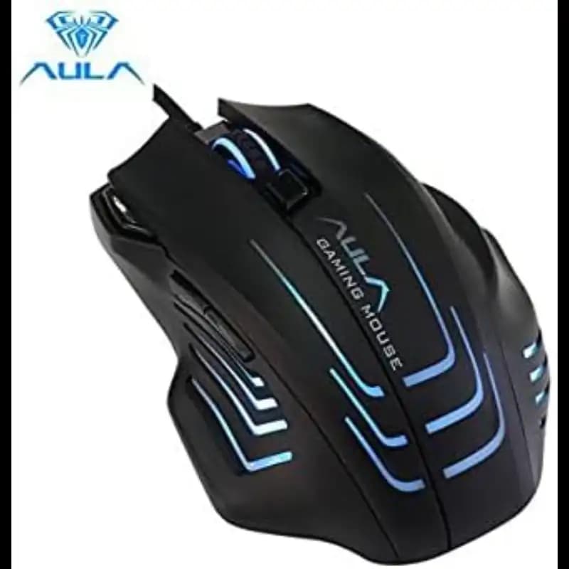 Aula S18 Wired Gaming Mouse , 7 Programmable Buttons, 1200-2400-3200-6400 DPI