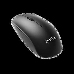AULA AM201 Wireless Compact Mouse, 1200 DPI Optical Sensor, 2.4GHz Wireless Nano USB, 10m Range, 3-Button(Left,Right,Scroll), Black