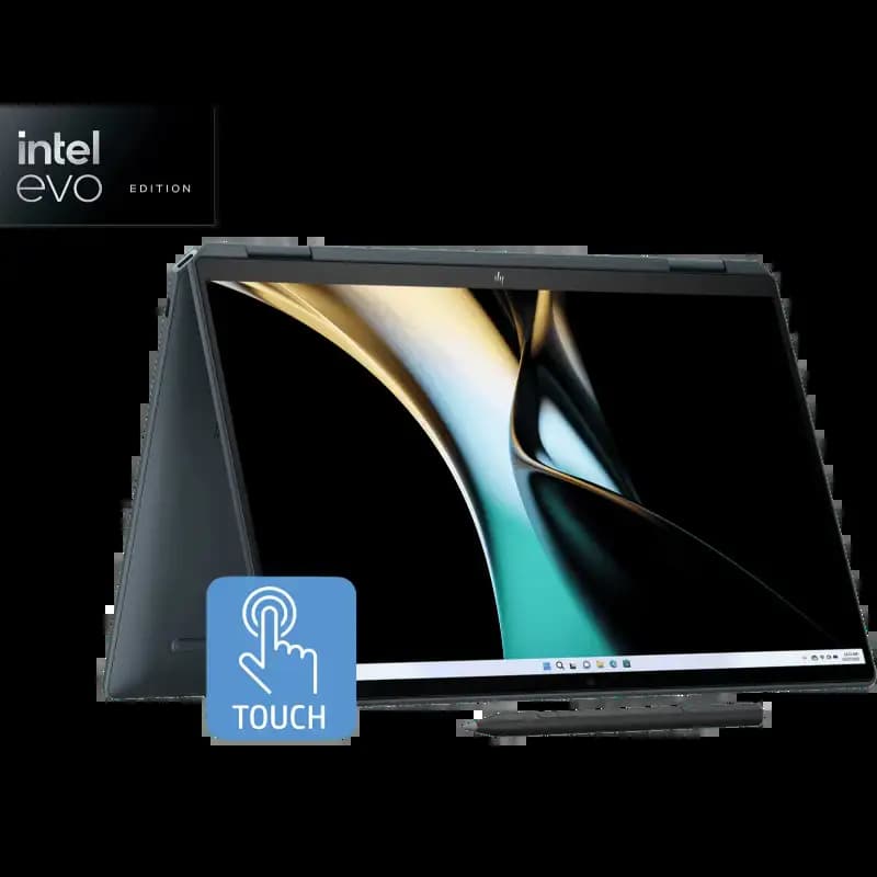 HP 9D0K7PA#ACJ Spectre 2-in-1 14-eu0666TU Notebook Laptop, OLED 14 inch Display, Intel Core Ultra 7 processor, 32 GB Memory, 1 TB Storage, Black