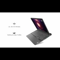 Lenovo 82XT004JIN LOQ15 Notebook Laptop, AMD Ryzen 7 Processor, 16 GB Memory, 512 GB Storage, 15.6 inch Display, Windows 11 Home, Storm Grey