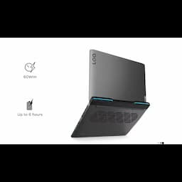 Lenovo 82XT004JIN LOQ15 Notebook Laptop, AMD Ryzen 7 Processor, 16 GB Memory, 512 GB Storage, 15.6 inch Display, Windows 11 Home, Storm Grey
