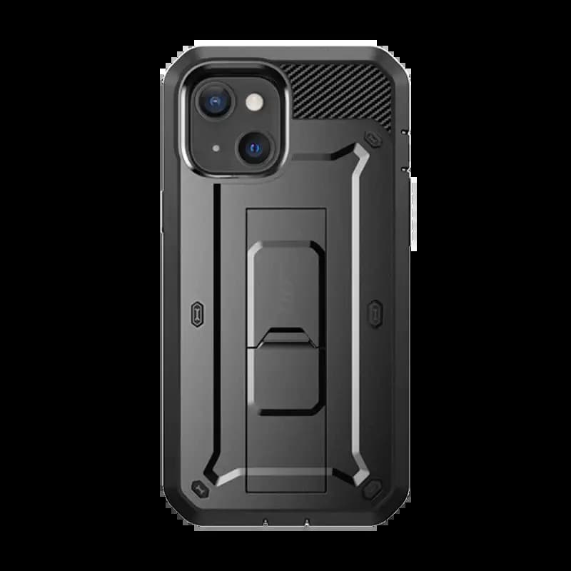 SUPCASE Unicorn Beetle Pro Series Case for iPhone 13 (2021 Release) 6.1 inches, Built-in Screen Protector Full-Body Rugged Holster TPU Case - Black