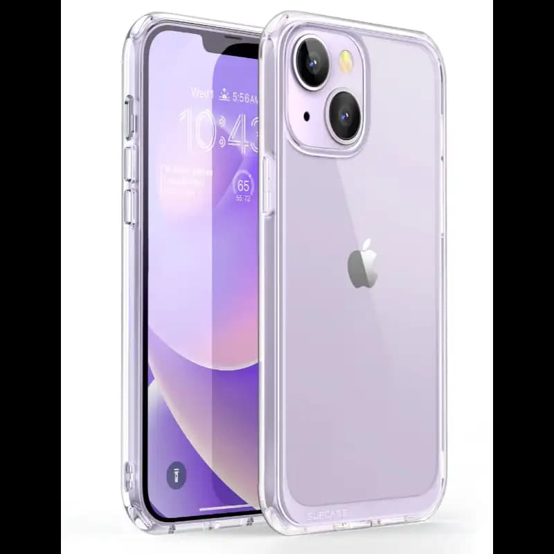 SUPCASE Unicorn Beetle Style Series Case for iPhone 14 (2022)/iPhone 13 (2021), 6.1 Inch, Premium Hybrid Protective Clear Case, Clear