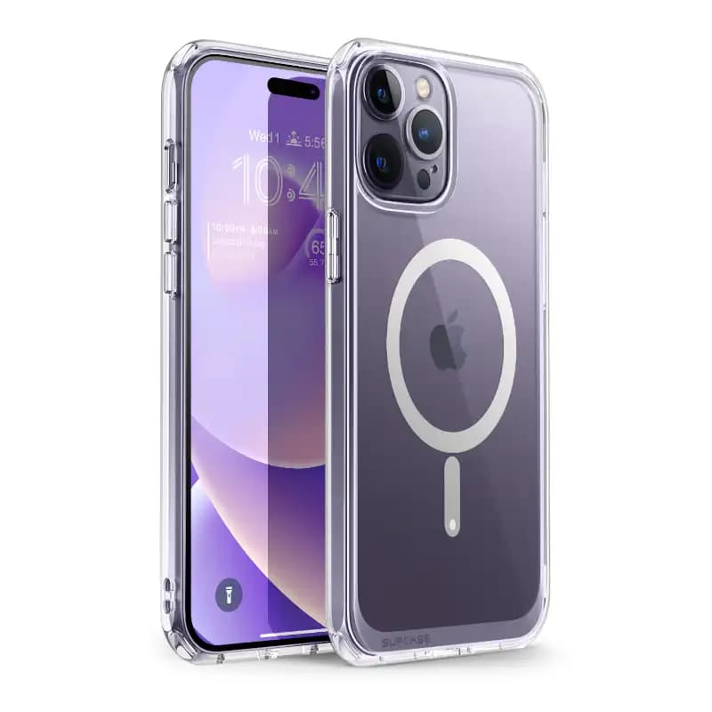SUPCASE Unicorn Beetle Style Series Case Compatible with MagSafe for iPhone 14 Pro , 6.1 Inch (2022), Premium Hybrid Protective Clear Case, Clear