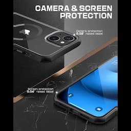 SUPCASE Unicorn Beetle Style Series Case Compatible with MagSafe for iPhone 14 Plus 6.7 Inch (2022), Premium Hybrid Protective Clear Case, Black