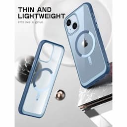 SUPCASE Unicorn Beetle Style Series Case Compatible with MagSafe for iPhone 14 Plus 6.7 Inch (2022), Premium Hybrid Protective Clear Case, Azure