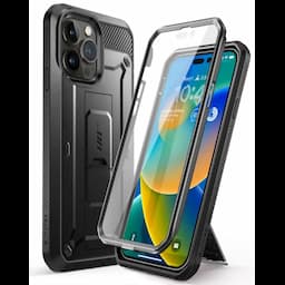 SUPCASE Unicorn Beetle Pro Series Case for iPhone 14 Pro Max, 6.7 Inch (2022), Built-In Screen Protector Full-Body Rugged Holster Case, Black