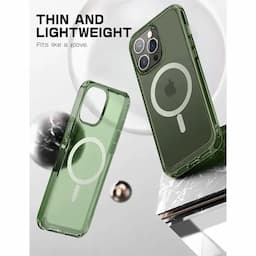 SUPCASE Unicorn Beetle Style Series Case Compatible with MagSafe for iPhone 14 Pro Max, 6.7 Inch (2022), Premium Hybrid Protective Clear Case, Frost Green