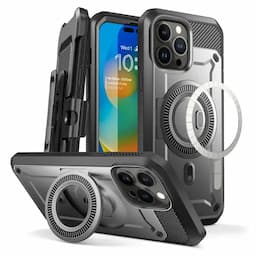 SUPCASE Unicorn Beetle Pro Series Case Compatible with MagSafe for iPhone 14 Pro Max, 6.7 Inch (2022), with Bult-in Screen protector, Black
