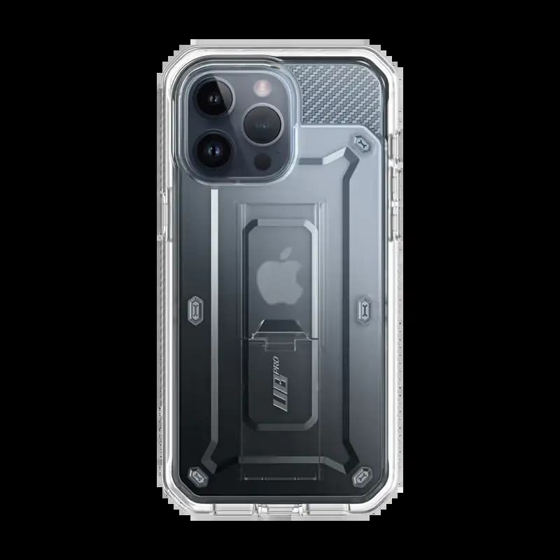 SUPCASE Unicorn Beetle Pro Series Case for iPhone 15 Pro, 6.1 Inch (2023), Built-In Screen Protector Full-Body Rugged Holster Case, Clear