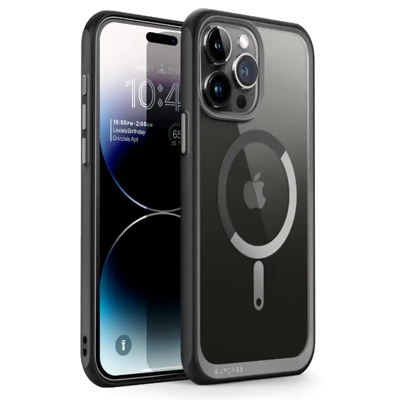 SUPCASE Unicorn Beetle Mag Series Case Compatible with MagSafe for iPhone 15 Pro , 6.1 Inch (2023), Premium Hybrid Protective Clear Case, Black