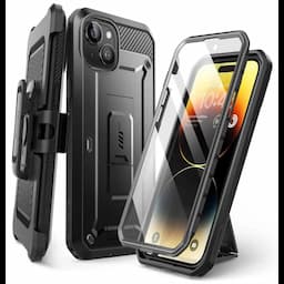 SUPCASE Unicorn Beetle Pro Series Case for iPhone 15 Plus, 6.7 Inch (2023), Built-In Screen Protector Full-Body Rugged Holster Case, Black