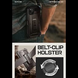 SUPCASE Unicorn Beetle Pro Series Case for iPhone 15 Plus, 6.7 Inch (2023), Built-In Screen Protector Full-Body Rugged Holster Case, Black