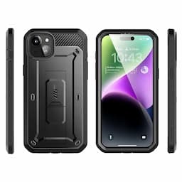 SUPCASE Unicorn Beetle Pro Series Case for iPhone 15 Plus, 6.7 Inch (2023), Built-In Screen Protector Full-Body Rugged Holster Case, Black
