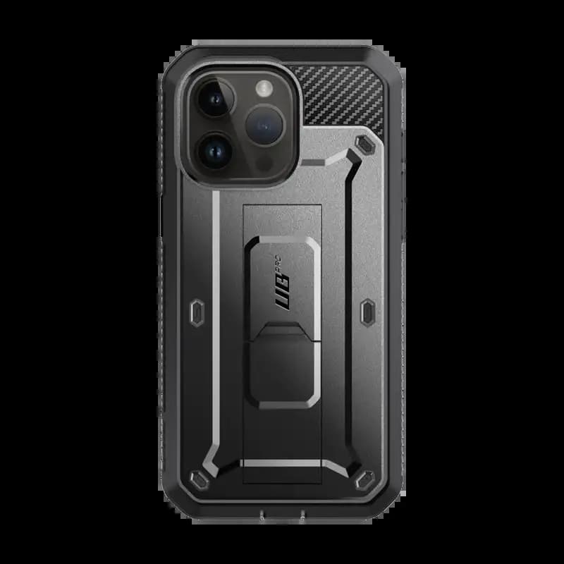 SUPCASE Unicorn Beetle Pro Series Case for iPhone 15 Pro Max, 6.7 Inch (2023), Built-In Screen Protector Full-Body Rugged Holster Case, Black