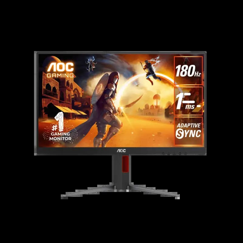 AOC 27G4 Flat FHD Gaming Monitor, 27 Inch, IPS Panel, 3 Side Frameless, 300 Nits Brightness