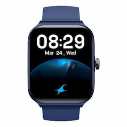 Fastrack 38095PP11 Smartwatch Reflex Horizon with 4.17 cm UltraVU Display Built-in Alexa with 100 Plus Sports Modes, Blue and Blue