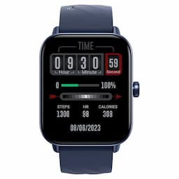 Fastrack 38100PP05K Rider with 4.64 cm TFT LCD Display, SingleSync BT Calling Unisex Smart Watch, Blue and Blue