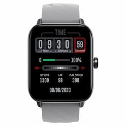 Fastrack 38100PP03K Rider with 4.64 cm TFT LCD Display, SingleSync BT Calling Unisex Smart Watch, Black and Grey