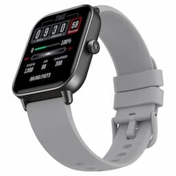 Fastrack 38100PP03K Rider with 4.64 cm TFT LCD Display, SingleSync BT Calling Unisex Smart Watch, Black and Grey