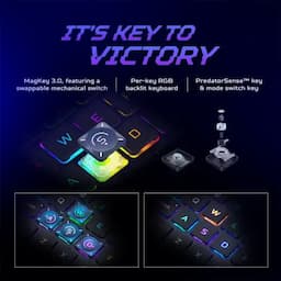 Acer Predator Helios 16 NH.QNXSI.003, 14th Gen Intel Core i9 Processor Laptop, Windows 11 Home, 16 GB, 1 TB SSD, NVIDIA GeForce RTX 4070) PH16-72, WQXGA LED Backlit IPS Display with 240 Hz, 500 Nits High-Brightness, Abyssal Black, 2.65 KG