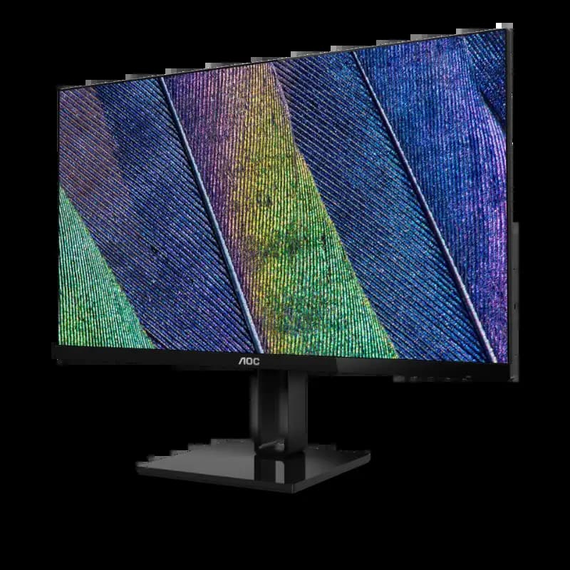 AOC 24V2Q FHD Flat Monitor, 250 Nits Brightness, 1920x1080, IPS Panel, 23.8 Inch