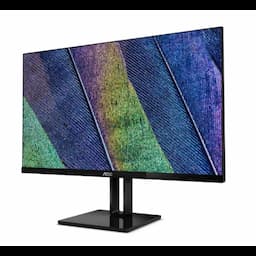 AOC 24V2Q FHD Flat Monitor, 250 Nits Brightness, 1920x1080, IPS Panel, 23.8 Inch
