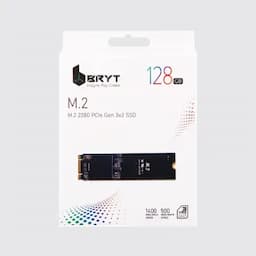 BRYT BR-5001-47 M.2 2280 PCle Gen 3X2 SSD 128 GB Desktop, Laptop Internal Solid State Drive (SSD) (Read Speed up to 1400 MB/s & Write Speed up to 800 MB/s)(Interface: M.2, Form Factor: M.2)