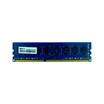 BRYT BR-5001-12 Standard DDR3 4 GB (Dual Channel) PC DRAM (RAM DDR3 Long DIMM , 1600MHz , 240 Pins , RAM Memory for PC and Desktop), Black