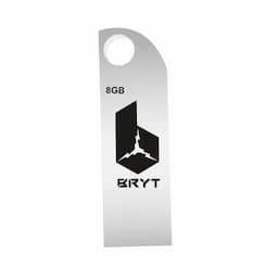 BRYT BR-5001-56 Metal Body Flash Drive USB LM 2.0 Type A Pendrive with 3 Years Warranty 8 GB Pen Drive(Silver)