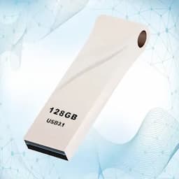 BRYT BR-5001-38 Metal Body Flash Drive USB 3.1 High-Speed Type A Pendrive With 3 Years Warranty 128 GB Pen Drive(Silver)