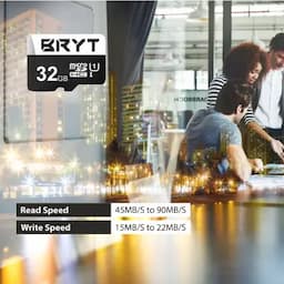 BRYT BR-5001-19 UHS-1 High Capacity Micro SD Card 32 GB MicroSDHC Class 10 90 MB/s Memory Card