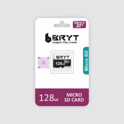 BRYT BR-5001-21 UHS-1 High Capacity Micro SD Card 128 GB MicroSDHC Class 10 90 MB/s Memory Card