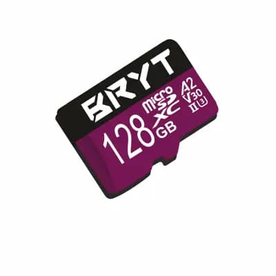 BRYT BR-5001-53 128GB microSDXC UHS-I, 150MB/s Read,90MB/s Write Memory Card for 4K Video on Smartphones, Action Cams and Drones