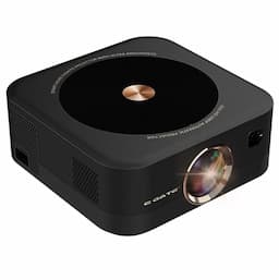 Egate EO9024 S9 Pro Gold 100% Dust Proof Automatic Smart Projector, 12000 LED Lumen & 1100 ANSI, 1080p Native & 4K Support, HDMI ARC, 18w Sound @DSP Chip, Voice Remote, 1GB-32GB, HDR, Netflix, Prime etc