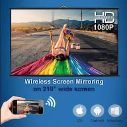 Egate EO9024 S9 Pro Gold 100% Dust Proof Automatic Smart Projector, 12000 LED Lumen & 1100 ANSI, 1080p Native & 4K Support, HDMI ARC, 18w Sound @DSP Chip, Voice Remote, 1GB-32GB, HDR, Netflix, Prime etc