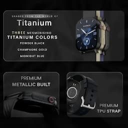 Hammer Arctic, Bluetooth Calling Smartwatch with 2.04 inch SUPER AMOLED Display, Powder Black