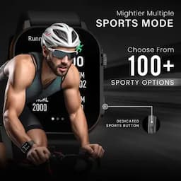 Hammer Arctic, Bluetooth Calling Smartwatch with 2.04 inch SUPER AMOLED Display, Powder Black