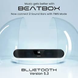 Hammer BeatBox, Bluetooth Soundbar 24W Output with upto 8Hr Playtime, Black
