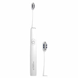 Hammer Flow 2.0 Electric Toothbrush and 2 Replaceable Brush Heads for Men and Women, White