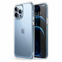 i-Blason Halo Case for iPhone 13 Pro Max 6.7 inch (2021 Release), Slim Clear Case with TPU Inner Bumper,Clear