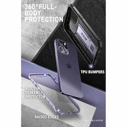 i-Blason Armorbox Series Case for iPhone 14 Pro (2022), 6.1 Inch, Built-in Screen Protector Full-Body Rugged Holster Case,Mauve