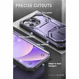 i-Blason Armorbox Series Case for iPhone 14 Pro (2022), 6.1 Inch, Built-in Screen Protector Full-Body Rugged Holster Case,Mauve