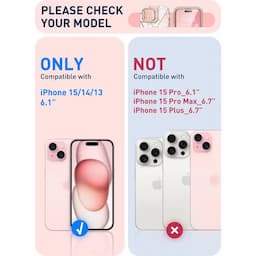 i-Blason Cosmo Series Case for iPhone 15/14//13, 6.1 Inch, with built-in Screen Protector&Magsafe Compatible&Camera Cover,Marble