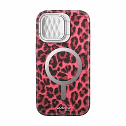 i-Blason Cosmo Series Case for iPhone 15/14//13, 6.1 Inch, with built-in Screen Protector&Magsafe Compatible&Camera Cover,Black Leopoard
