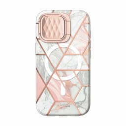 i-Blason Cosmo Series Case for iPhone 15 Pro, 6.1 Inch (2023) with built-in Screen Protector&Magsafe Compatible&Camera Cover,Marble
