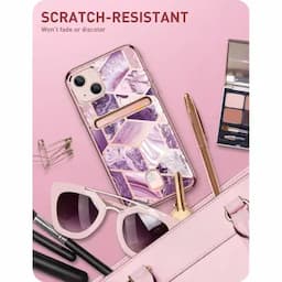 i-Blason Cosmo Wallet Case for iPhone 13, 6.1 inch 2021 Release, Slim Designer Wallet Protective Case with Card Holder, Ameth