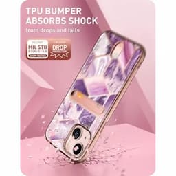 i-Blason Cosmo Wallet Case for iPhone 13, 6.1 inch 2021 Release, Slim Designer Wallet Protective Case with Card Holder, Ameth