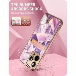 i-Blason Cosmo Tpu And Polycarbonate Wallet Slim Designer Wallet Case Card Holder For Iphone 13 Pro Max 2021, 6.7" Ameth, Multicolor